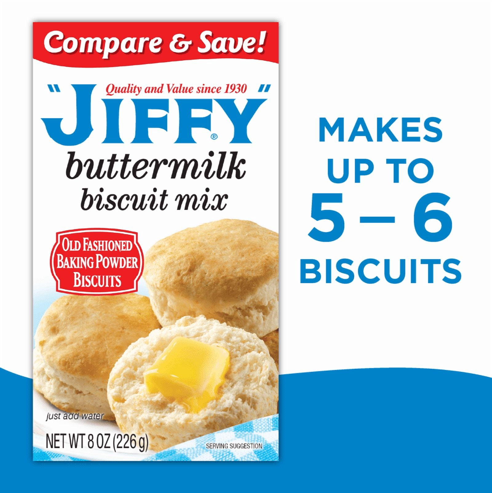 "JIFFY" Buttermilk Biscuit Mix, 8 oz Box
