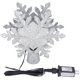 thumbnail image 5 of Proyección LED Lámpara de proyección de copo de nieve Árbol de Navidad plateado Luces giratorias de decoración de tormenta de nieve ANGGREK Otros, 5 of 8