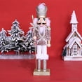 thumbnail image 3 of TISHITA Traditional Military Nutcracker Festive Decor Perfect Decor Ornament for Shelves Gold, 3 of 8