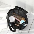 thumbnail image 4 of Portable Mesh Beach Bag Foldable Bath Swimming Bath Bag 8-pocket Mesh Storage Bag Transparent Travel Wash Bag with Large Capacity for Bathing Swimming Beach, 4 of 9
