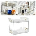 thumbnail image 4 of ziyahi Étagère de Rangement Multifonctionnelle 2 Niveaux pour Fête Salon Toilettes Blanc, 4 of 9