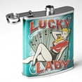 thumbnail image 5 of Lucky Lady Stainless Steel 8 oz Liquor Flask, 5 of 7