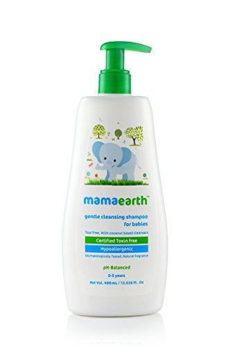 Mamaearth Gentle Cleansing Natural Baby Shampoo, 400ml (White)