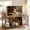 Rustic Brown, variant on TV Stand for 65 Inches TVs,Lofka Industrial Entertainment Center, Modern TV Console with Open Storage Shelves for Living Room, Bedrooms,Gray