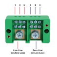 thumbnail image 3 of Unique Bargains 2 Inlet 6 Outlet Terminal Strip Blocks, Single Phase Distribution Block for Metering Box, 3 of 4