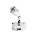 thumbnail image 4 of Foco Led Luz De Lectura Luz Interior Blanca Cálida/ Fría Punto Interior Aleación De Aluminio Lámpara De Pared Plateada Lámpara De Pared Pequeña Ajustable Duradera Plateada Para Barco Yate Autocaravana Vogacara HA026732-02, 4 of 5