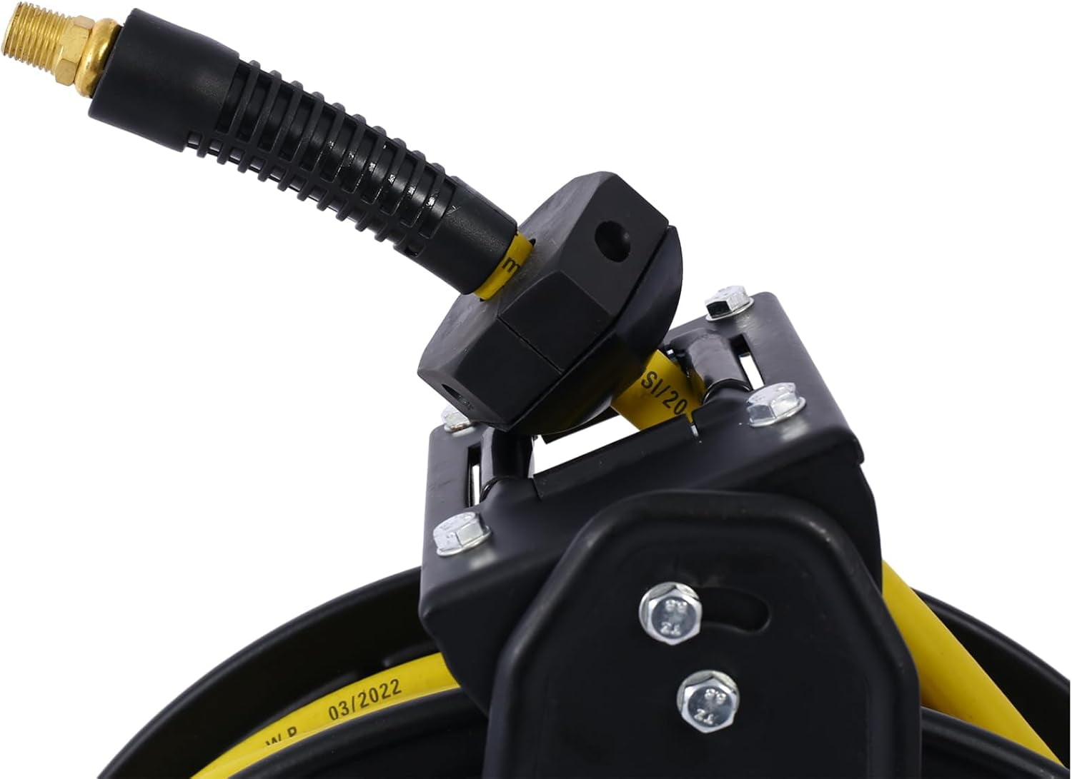 3/8" Inch x 50' Feet Retractable Air Hose Reel, Air Compressor Hose Reel, Air Tool Hose Reels, Pneumatic Hose Reel Max 300 PSI