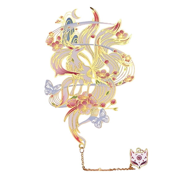 Bookmark BLBMH Kitsune Metal Creative Gifts para mujer
