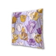 thumbnail image 3 of Tulips in Yellow and Purple Illustation Throw Pillow Covers Pillowcases 18 x 18 Inch Home Decor 2 Packs for Bedroom Sofa, 3 of 6