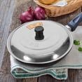 thumbnail image 2 of HEANUJJ Silver Stainless Steel Pot Lid Multipurpose Pan Cover with Anti Hot Handle, 2 of 8