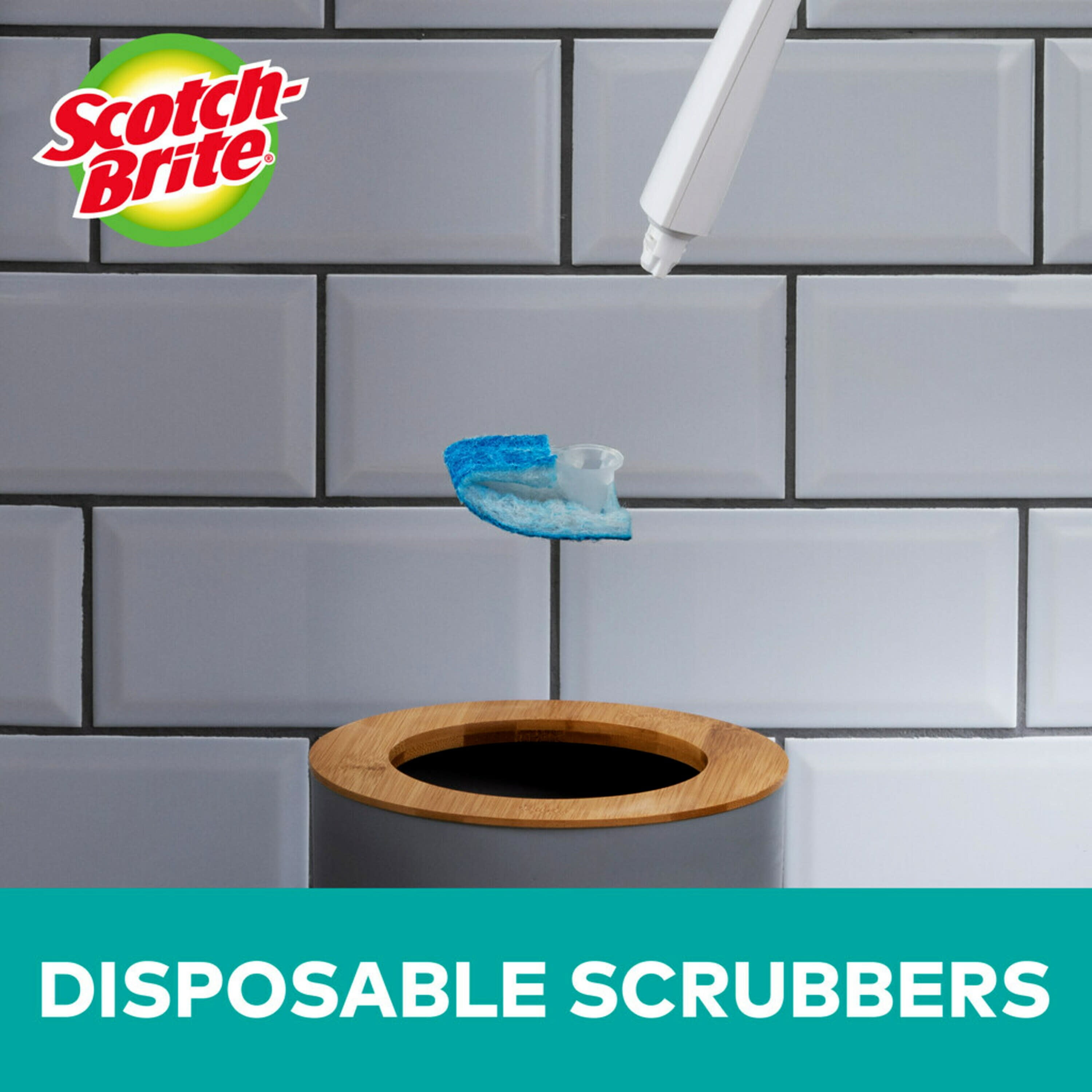 Scotch-Brite Disposable Toilet Scrubber Cleaning System, 1 Wand/ 5
