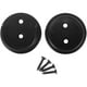 thumbnail image 1 of Juego de enchufes para postes Stone Harbor Hardware, negro mate, 2 agujeros, 1 of 4