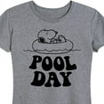 thumbnail image 3 of Peanuts - Snoopy's Pool Day - Women's Short Sleeve Graphic T-Shirt, 3 of 6