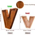 thumbnail image 3 of Hucha de madera con letras - Crefun HM284R Nueva hucha de 23 cm/9,1 pulgadas Hucha grande Hucha personalizada Hucha Hucha para niños Hucha decorativa para sala de estar con pegatinas de, 3 of 6