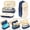 Navy, variant on Airpow On Clearance Cute Pencil Case Large Capacity Zipper Pencil Case Pen Pouch Bag Office Student Canvas Stationery Pencil Cases For Adults