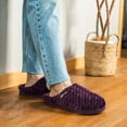 thumbnail image 5 of LongBay Women’s Soft Flannel Memory Foam Slippers Slip on House Fuzzy Shoes Indoor Outdoor, 5 of 7