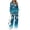 Blue Gradient Snowflake, variant on Pink Checkered Heart Bow Two Piece Tracksuit, Lightweight Wide Leg Zip up Set for Women, Cozy Fall Outfit for Gym and Daily Wear
