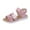 A04-Pink, variant on Caqnni Sandals Shoes for Toddler Girls Summer Jellies Sandals Glitter with Bow Little Kids Soft Closed Toe Princess Dress Flat Beach Summer Rain Shoes Summer Dress Sandals