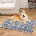 thumbnail image 4 of FYTPOV Cat Bed Dog Crate Pad, Cute Stars Printed Dog Mat with Lace, Washable Crate Mat for Small Dogs and Indoor Cats, Warm Plush Dog Kennel Pad Cat Carrier Mat, 4 of 5