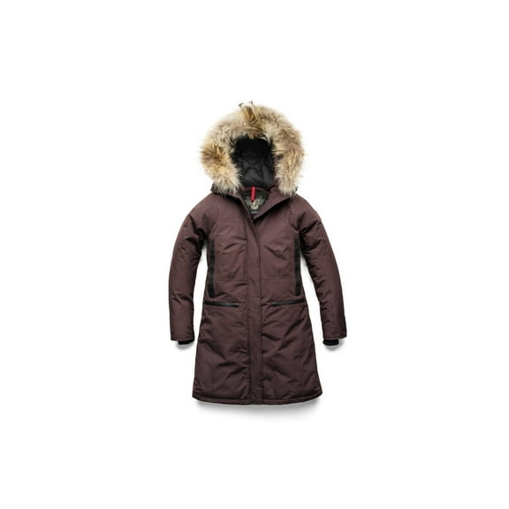 Nobis Alissa Midi Fitted Parka - Women's, Burgundy, Extra Small