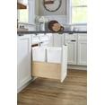 thumbnail image 4 of Rev-A-Shelf 4Vlwcsc-1527Dm-2 Value Line 11-1/2" Wide Wood Bottom Mount Double 27 Qt Built, 4 of 5