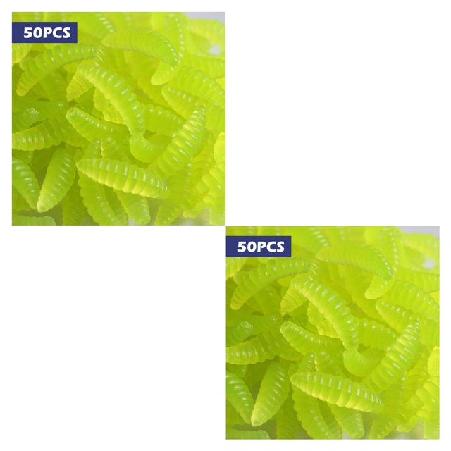 Greeniant 50 Uds. De cebos de pesca de simulación , señuelos luminosos, señuelos de pesca portátiles reutilizables, accesorios, señuelos con Type3 NO3