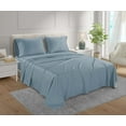 thumbnail image 2 of Emperor Size Sheet Set, 600 Thread Count Pima Cotton Bed Sheet Set, 100% Soft & Durable, Available in 26-30 Inch Mattresses, Soft & Durable Bedding Emperor Size (Solid, French Blue), 2 of 5