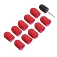 thumbnail image 2 of Banda de lijado para decoración de uñas, cabezal de pulido para pulir uñas, tapa de anillo de lijado de 16 x 25 mm (rojo), 2 of 10
