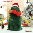 Electric Christmas Tree Rotating Dancing Music Toy for Kids Desktop