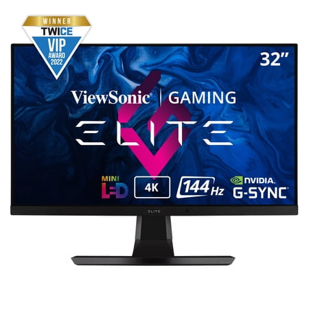 UPC: 0766907011326 | ViewSonic ELITE XG321UG 32 Inch 4K IPS 144Hz Gaming Monitor with G-Sync  Mini LED  Nvidia Reflex  HDR1400  Advanced Ergonomics  HDMI and DP for Esports