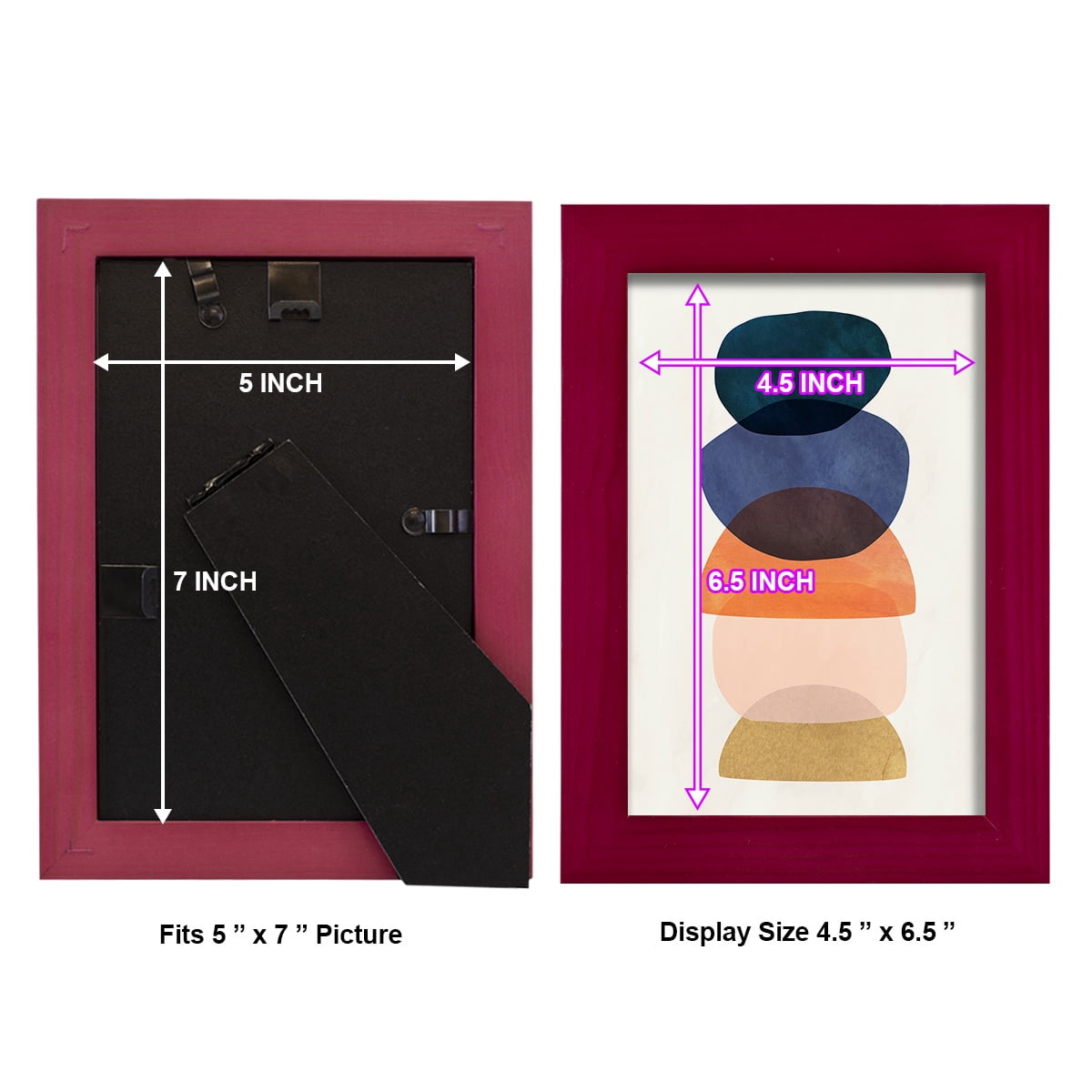 Mod Pods I -Framed Print w/glass-Cherry Red