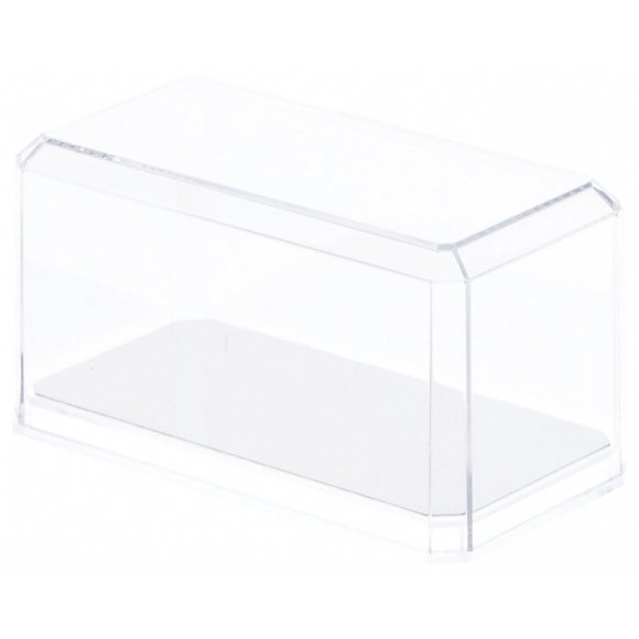 Pioneer Plastics Clear Plastic Display Case for 1:64 Scale Cars (Mirrored), 3.5" W x 1.625" D x 1.75" H, Pack of 6