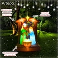 thumbnail image 2 of Inflable de Navidad nacimiento Navideño modelo Vitral 2.1 m de alto con luces LED Christmas inflatable Artego, 2 of 8