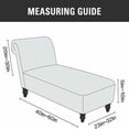 thumbnail image 3 of Housse de Chaise Longue en Velours 2024 Extensible Sans Accoudoirs pour Fauteuil Inclinable, Housse de Sofa Noire, 3 of 7