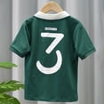 thumbnail image 4 of Boys Polo Shirts Short Sleeve Green Toddler Button Up Shirt Lapel Collar Uniform Boy Clothes, 4 of 4