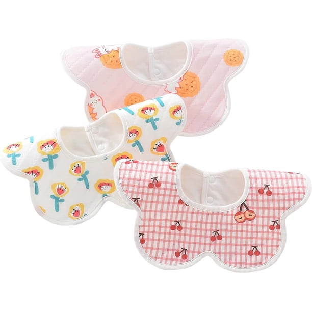 Baby Bibs Organic Cotton 360 Rotate Soft Baby Bandana Drool Bibs for Eating and Drooling