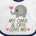 thumbnail image 4 of Inktastic Oma and Opa Love Me Boys or Girls Baby Bib, 4 of 4