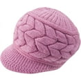 thumbnail image 2 of Dalrosia Womens Winter Hats Warm Knit Hat Slouchy Beanie Cap with Brim Gifts, 2 of 6