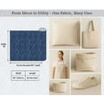 thumbnail image 7 of Soimoi 100% Cotton Canvas Fabric - Ikat Print, Blue | 56" Wide | Sold By 10 Yard | Medium Weight Upholstery Fabric for Home Dcor, Bags & DIY Projects, 7 of 7