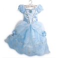 thumbnail image 3 of Girls Princess Dress Kid Frozen Elsa Anna Cinderella Snow White Aurora Belle Rapunzel Cinderella Halloween Party Cosplay Costume, 3 of 5