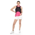 thumbnail image 4 of Blusa bicolor sin mangas Roman Fashion /Juvenil, 8038 (Fiusha) fucsia M, 4 of 4