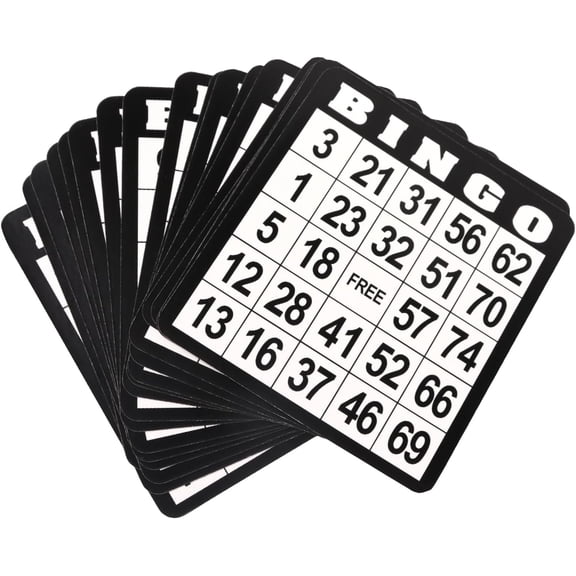 GSE Games & Sports Expert 18-Pack Bingo Cards, Reusable Paper Bingo Sheets for Family/Friend Parties, Bingo Game Nights