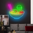 thumbnail image 2 of Craftnamesign Alien In Ramen Neon Sign, Ramen Restaurant Led Light, Japanese Restaurant Wall Art, 2 of 5