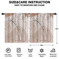 thumbnail image 2 of Blackout Kids Curtains,Brown Boho Line Art Plant Pattern Childrens Insulated Curtains Set Of 2,Bedroom Essentials,Toddler Room Decor 52x63in(132x160cm), 2 of 5