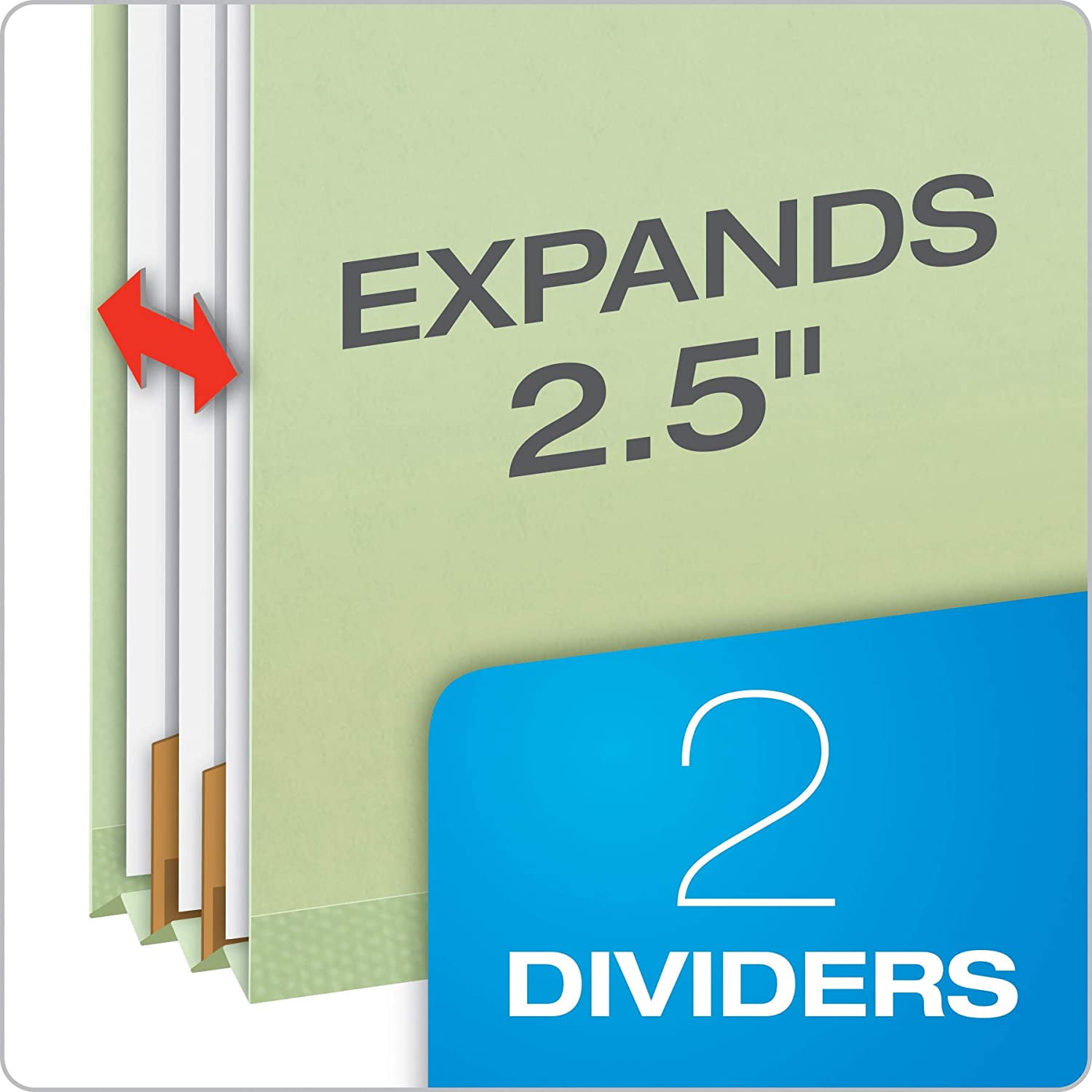 3 Dividers Legal Size 5 Count Pack 8 Fasteners Globe Weis Top Tab Classification Folders