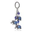 thumbnail image 1 of Llavero Lucky Evil Eye, adorno colgante para coche, elefante plateado con, 1 of 5
