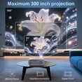 thumbnail image 3 of CEBORY Mini Projector with 5G WiFi and Bluetooth, 4K Support 1080P Movie Projector (Projector Screen and Tripod Included), Portable Video Projector with HDMI/ USB/ Smartphone for Home Theater/Outdoor, 3 of 9