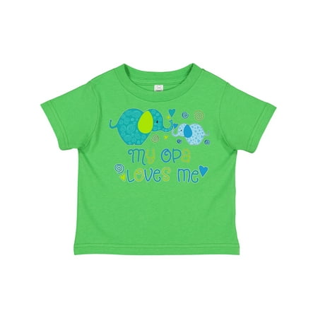 

Inktastic My Opa Loves Me- Cute Elephants Gift Toddler Boy or Toddler Girl T-Shirt