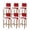 Red, variant on Abstract Cream Beige Bar Stool Covers Set of 4, Modern Minimalist Graffiti Artwork Stretch Washable Bar Chair Covers with Backs, Removable Pub Counter Height Chair Cover for Kitchen Dining Room Cafe