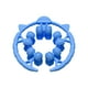 thumbnail image 2 of Rodillo de masaje, rodillo muscular, 20 ruedas, abrazadera circular para piernas, masajeador de piernas para muslos, brazos y pantorrillas. Azul, 2 of 8